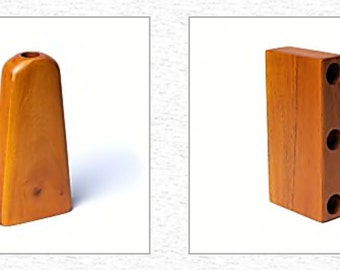 Selection of wooden travel didgeridoos. 23 and 29 cm, 550 grams, perfect for beginners or traveling. Really effective, Gem and Zen love it!