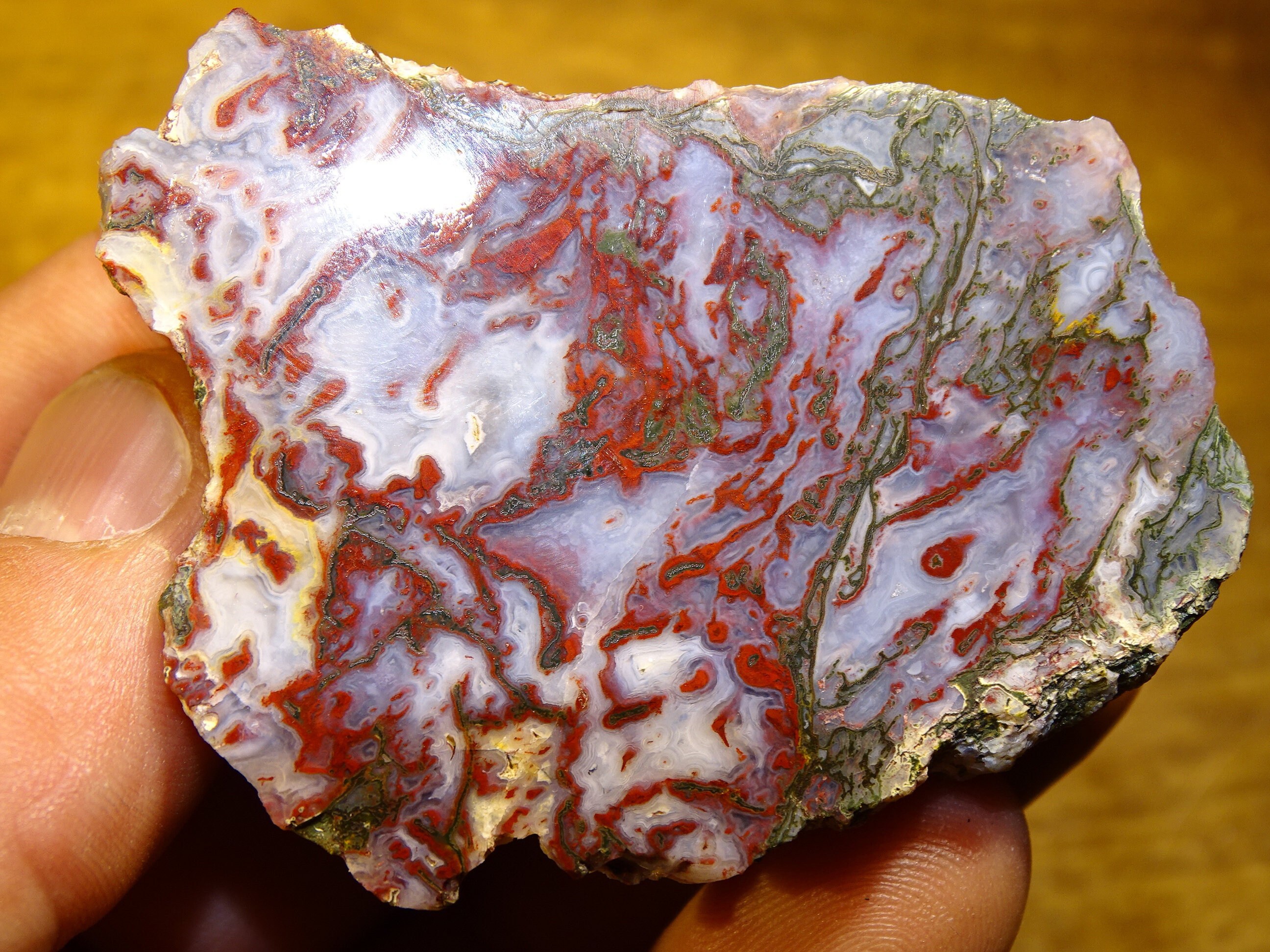 Agate Mousse Unique, Incroyable Pièce Pleine de Nuances Rares, Une Agate Mystique et Naturelle, Très