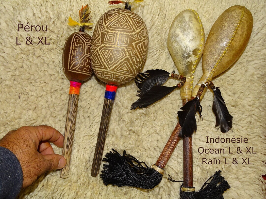 Shamanic Rattles, 2 Sizes to Choose From. From Peru or Indonesia ...