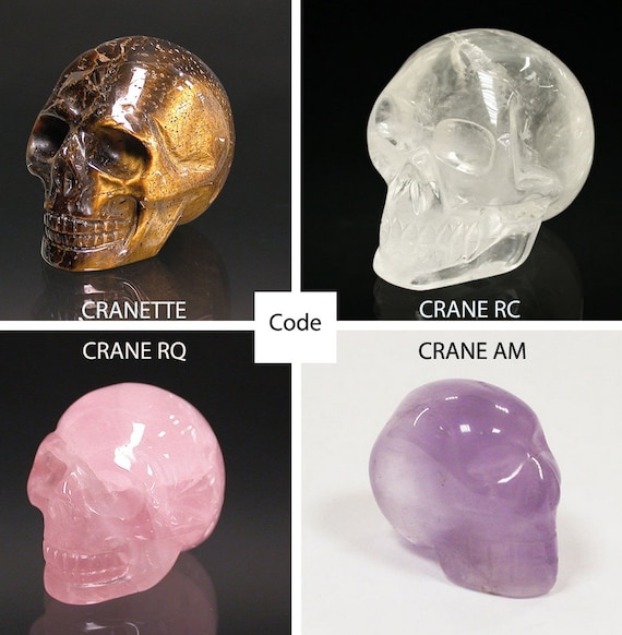 Nos Crânes en Cristal de Roche / Quartz