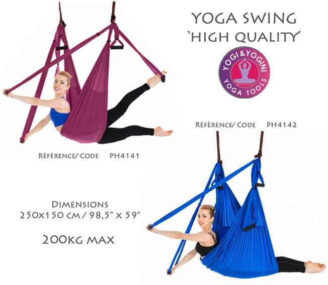 Kit Yoga Swing Deluxe', Outil Parfait Pour La Thérapie d'inversion | Suspendu à L'envers, Porte Prat