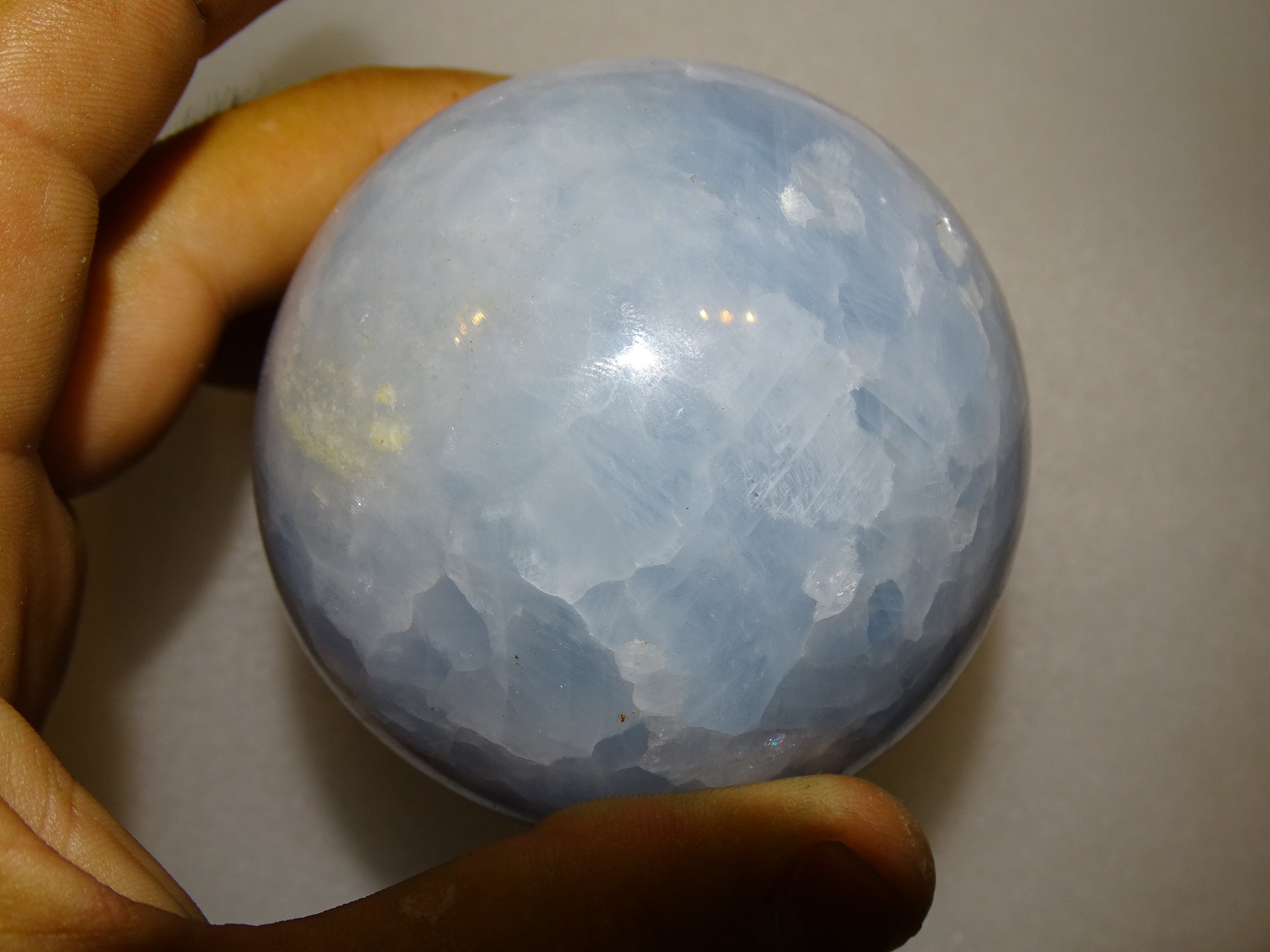 Sphères En Calcite bleue