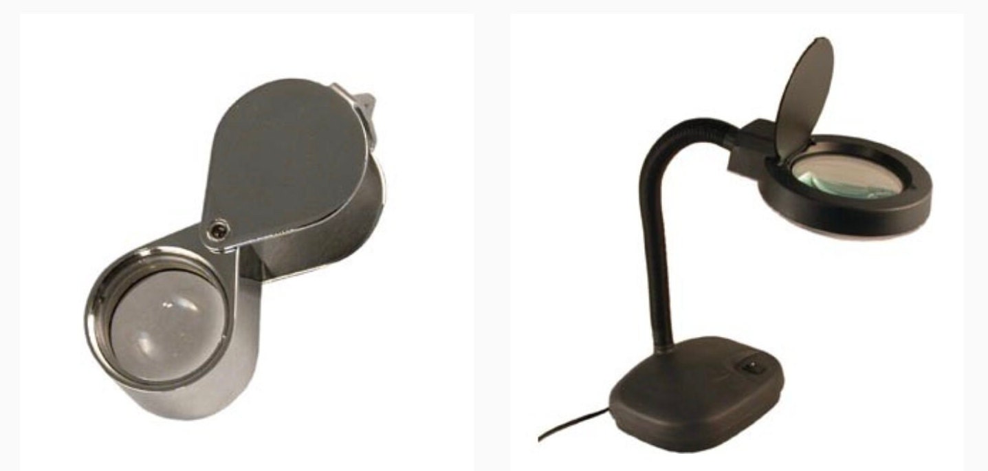 Loupe Compte-Fils, 2 Grossissements Au Choix X10 et X20. Lampe Loupe Professionnel avec Zones de Gro