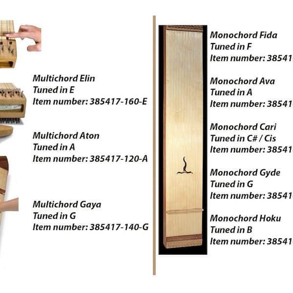 Rare ! Monochord and Polychord, 8 models to choose from, ideal for singing, meditation... in oak wood, very beautiful finish, Incredible sound