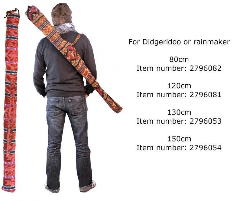Accessories for didgeridoo and rain stick, covers, wax, tip, support and storage rack perfect for your instruments image 3