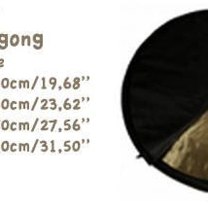 Wind Gong/Wind Gong 30, 50, 60, 70 or 80 cm in diameter, Extra quality optional: choice of covers and supports in Wood or Aluminum image 5