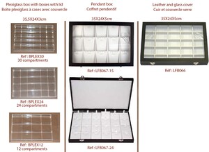 Lot De 4 Boîtes Transparentes Pour Minéraux - 5,5 X 4,1 X 3,2 Cm - Présentation Et Rangement Pierres, Bijoux, Spécimens