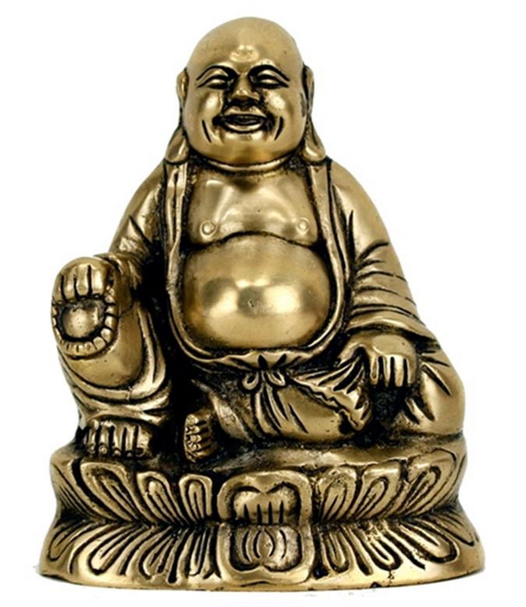 Bouddha Riant de 13cm, Nommé Aussi «Bouddha Au Gros Ventre. Divinité Bouddhiste Chinoise Qui Apporte