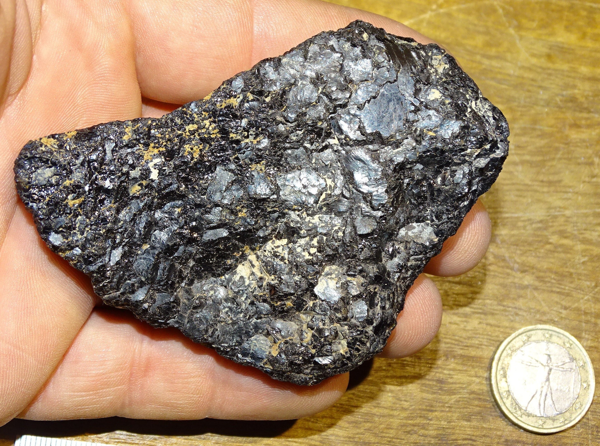 Tres Rare Tongite', Spécimen de Météorite 210 Grammes, Tombé en France, Lieu Inconnu, Très Belle Piè