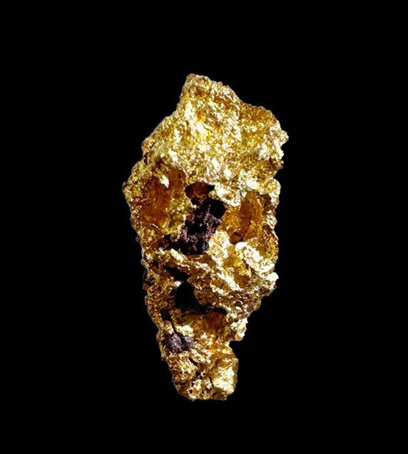 Pépite d'or natif d'Australie, mine Laverton, très pure et très belle brillance, 1,64 grammes, 14 x6 x6 mm ,pour bijoux, collection, expo image 1