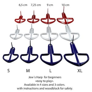 Traditional jaw harps made in Austria, 2 models to choose from, 4 colors, very good quality, sold with user manual!!!