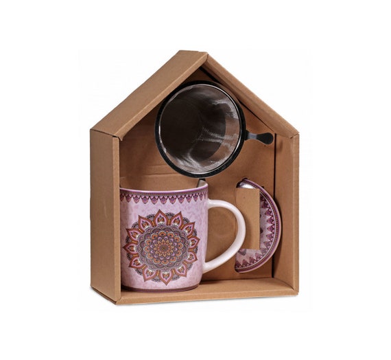 taza mandalas infusiones filtro inoxidable