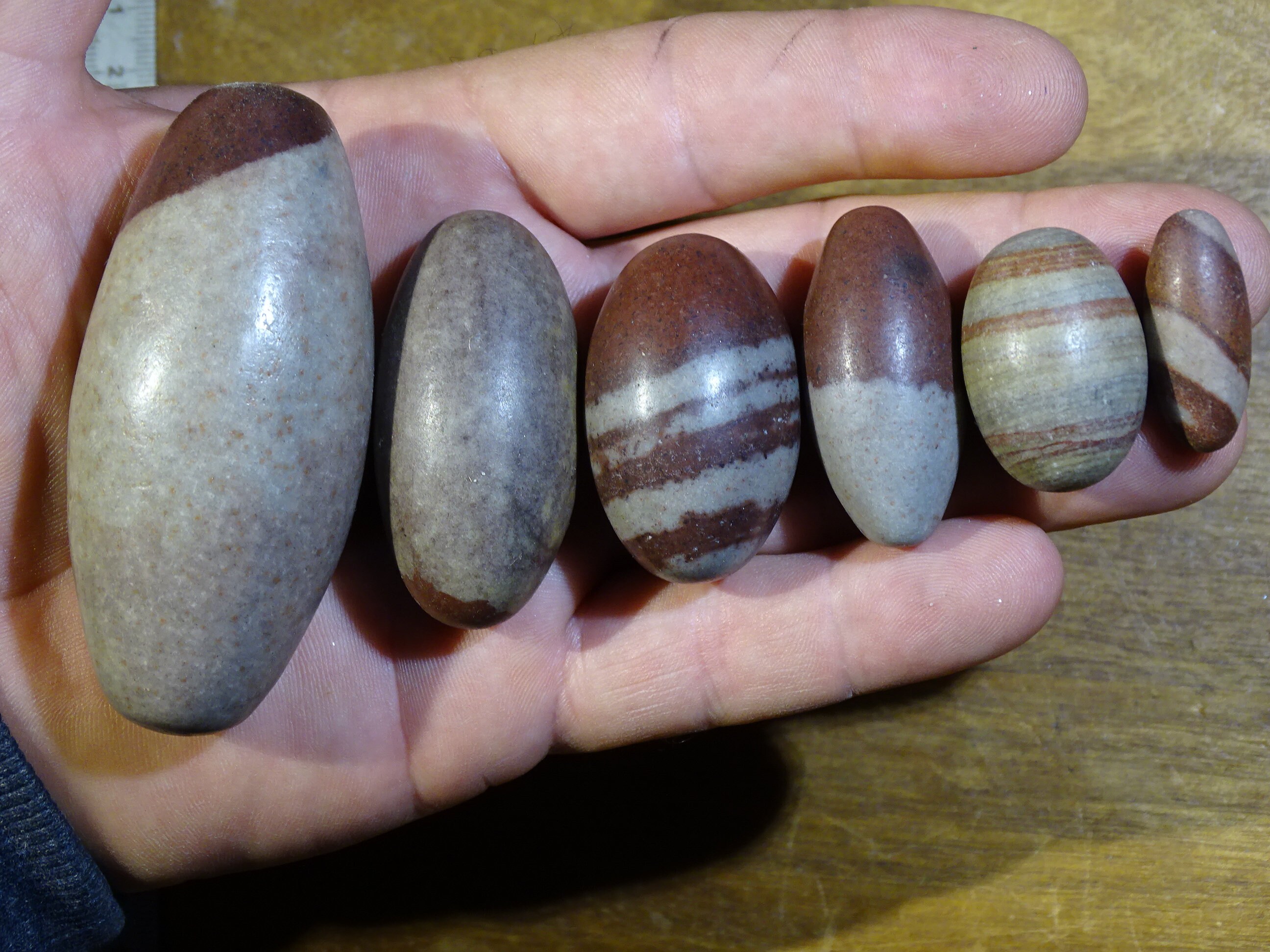 Jaspe Shiva Lingham de 7 à 2cm. 6 Pièces Au Choix, Beaux Spécimens, Pierre d'harmonisation et Réflex