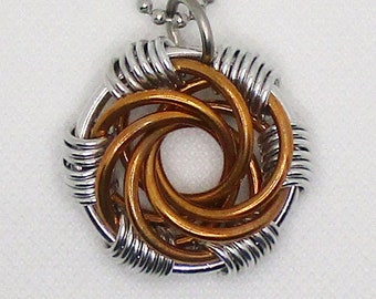 Silver & Copper Maillestrom Medallion