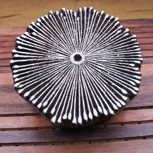 Timbro in legno floreale; Timbro in ceramica; Blocco per stampa su legno; Timbro indiano; Timbro per sapone; Blocco per stampa tessile