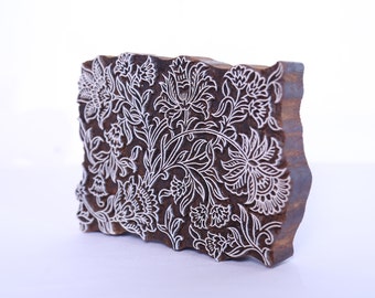 Hand Carved Stamp; Wood Printing Block; Indian Textile Stamp; Pottery Stamp; Wooden Tjap; Block Print Stamp;