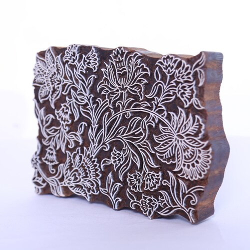 Indian Hand Carved Wooden Stamp Pottery Stamp Textile Stamp Etsy