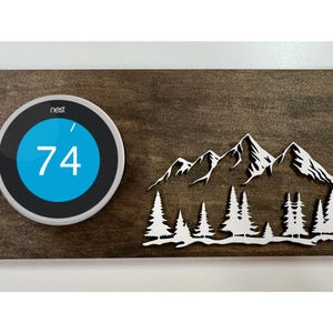 3rd Generation Nest Thermostat Wooden Wall Plate