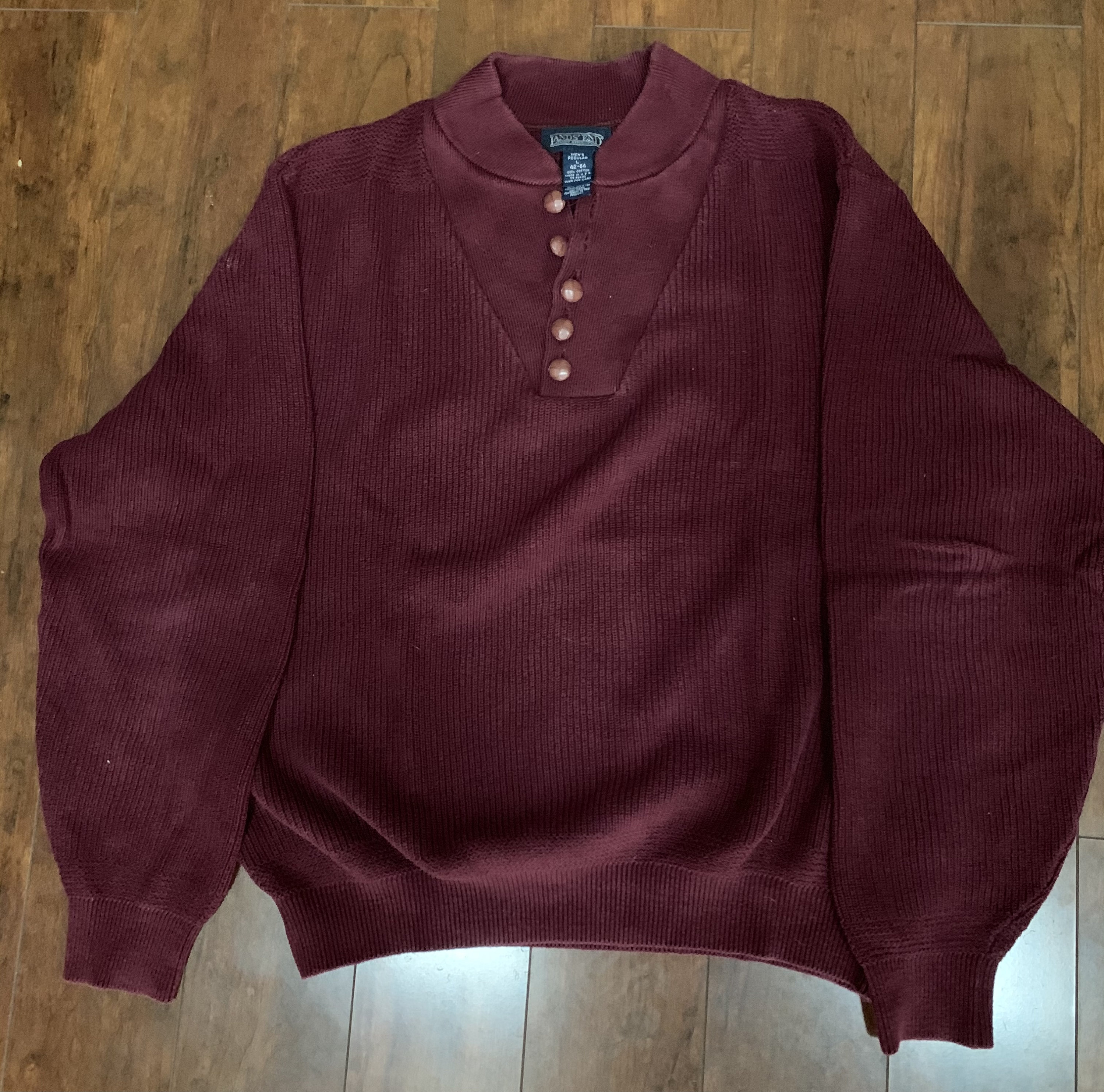 Vintage Lands End Maroon Men’s Sweater