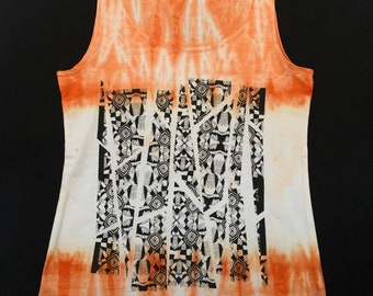 Singlet Mina screen print & 1 tie dye bath