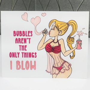 Naughty Card for Him, Valentine Card, Anniversary Card, Birthday Card, Personalized Card for Him, Pun Cards for Boyfriend, Naughty Greeting