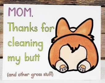 Funny Card for Mom, Funny Mothers Day Card, Funny Greeting Card, Card for Mom, Mom Card, Mothers Day from Daughter, Mothers Day Greeting