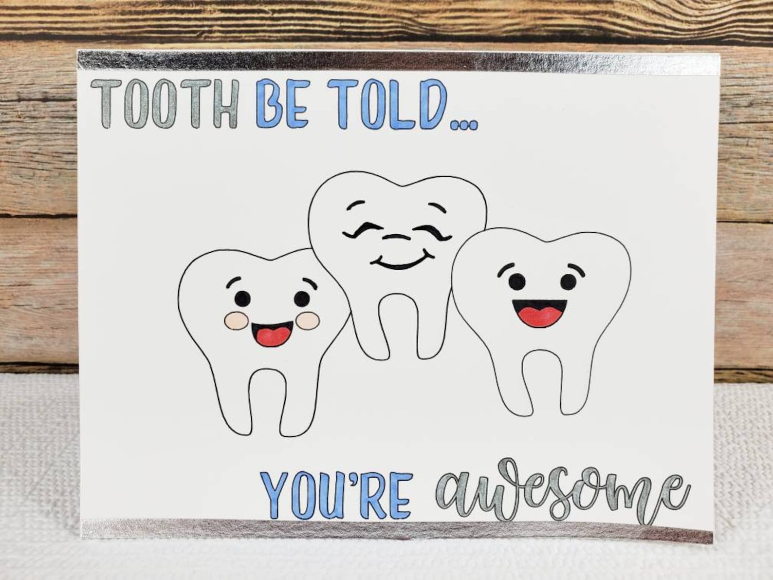 Dentist Dentist Card Dentist Gift Thank You Cards Thank Etsy