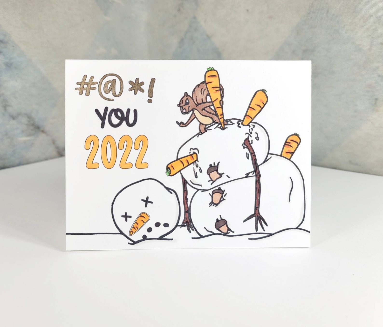 New Year Card Happy New Year Card 2023 New Year Funny New Etsy UK