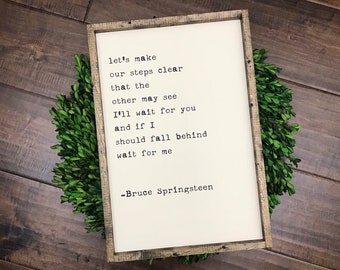 Springsteen Lyrics Etsy Springsteen Lyrics Etsy