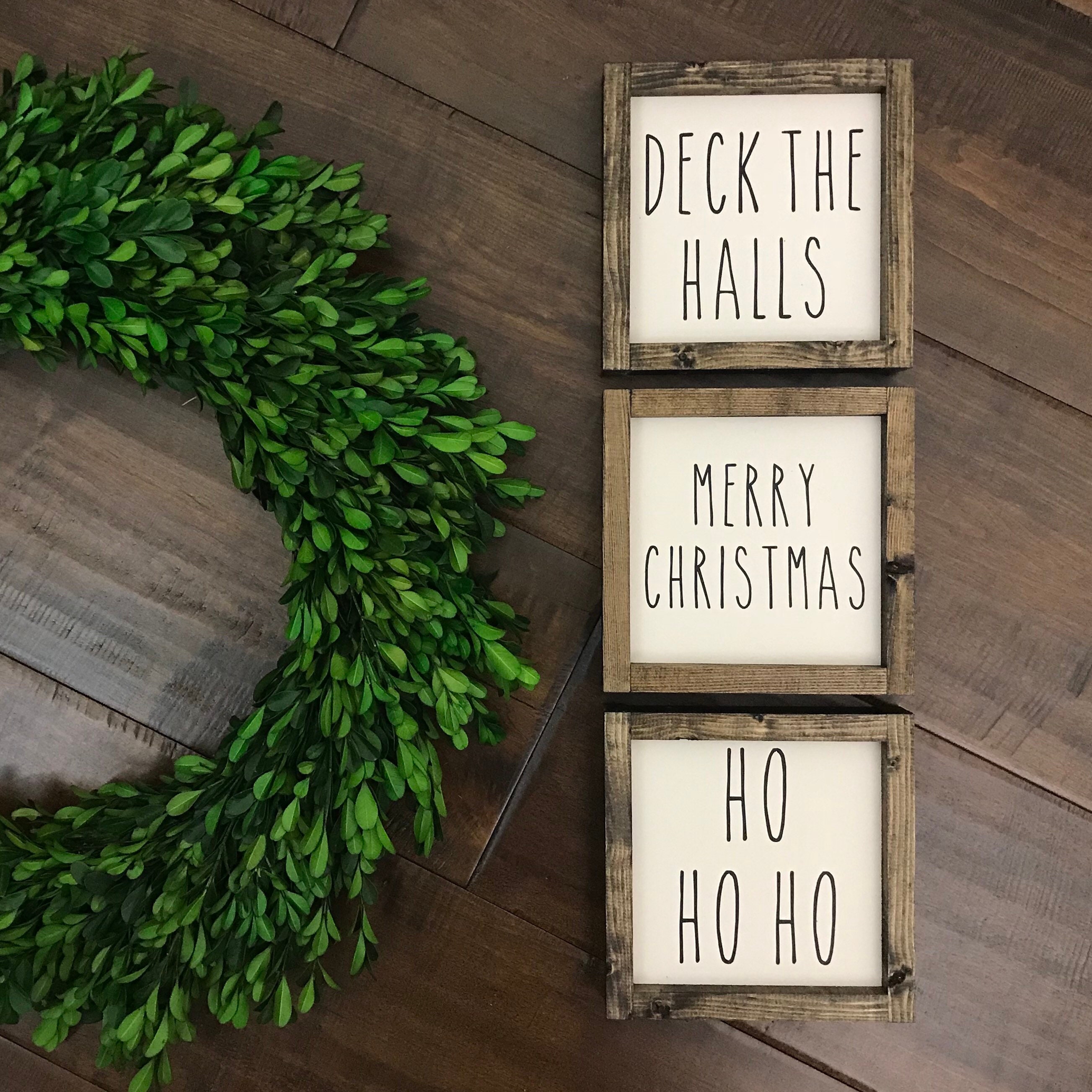 Rae Dunn Style Christmas Collection Christmas Sign Etsy