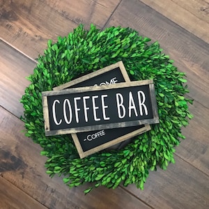 Coffee Bar Sign Coffee Station Sign Coffee Sign Kitchen Sign Farmhouse Kitchen Kitchen Decor But First Coffee Sign Coffee Love image 1