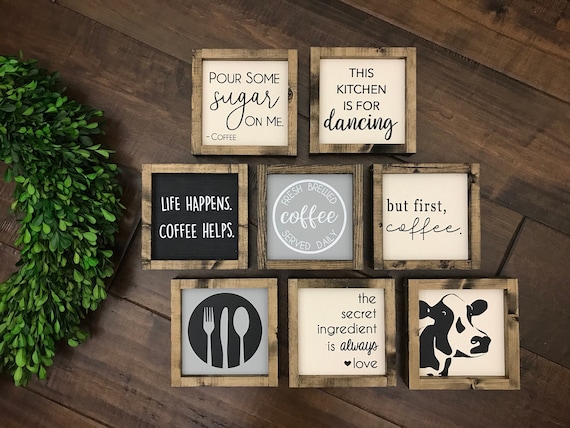 Farmhouse Kitchen Decor, Funny Kitchen Signs, Dishes Are Looking