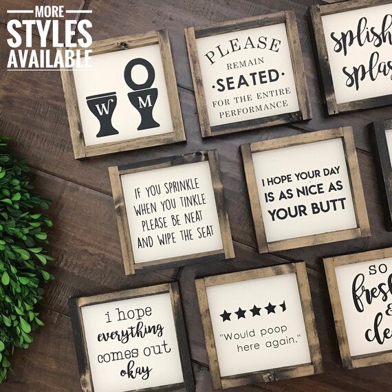 The Bathroom Collection Kids Bathroom Sign Bathroom Wall Etsy