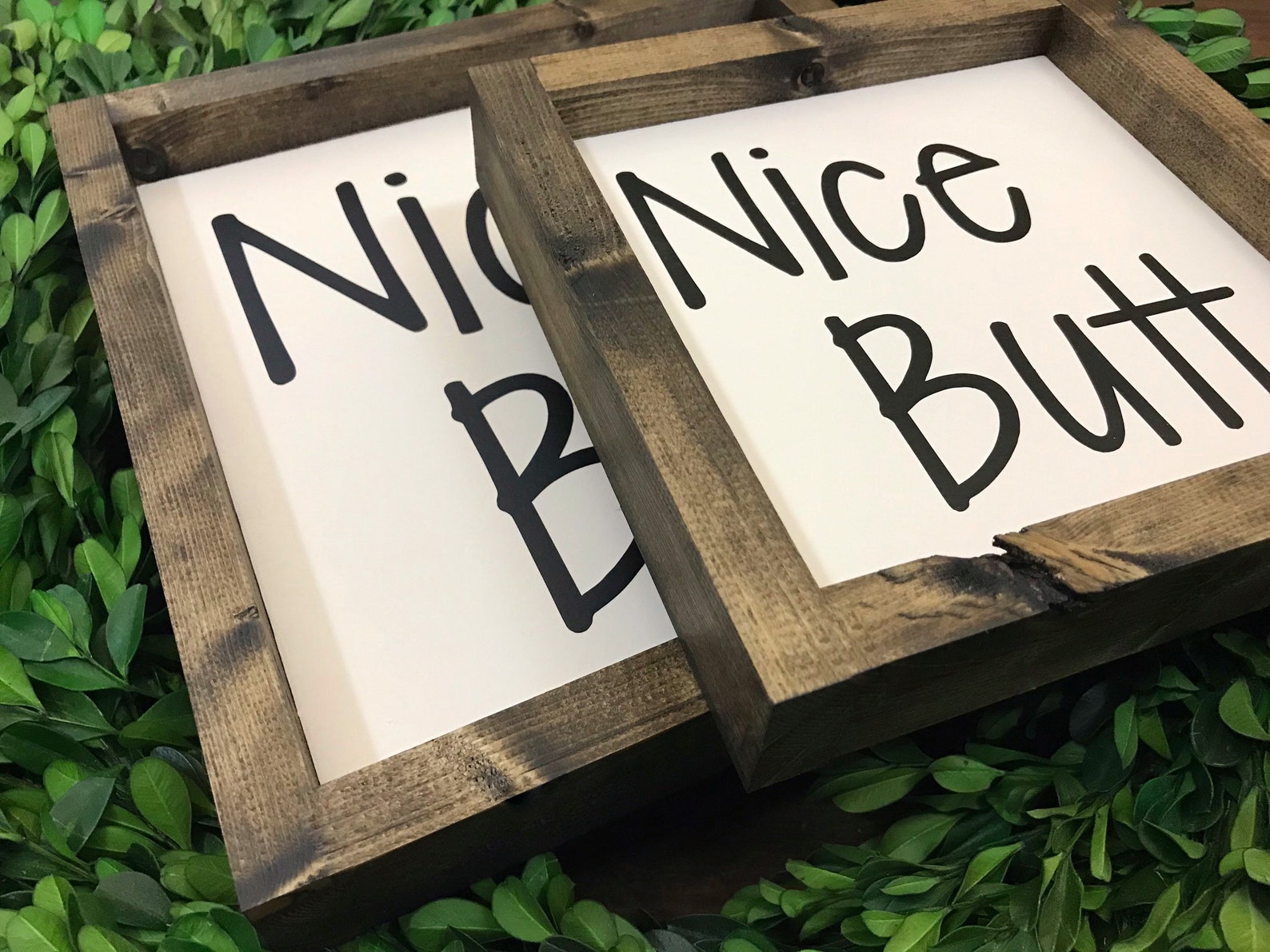 Nice Butt Sign Bathroom Wall Decor Farmhouse Bathroom Sign | Etsy