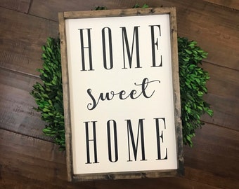 XS Home Sweet Home Sign | Wood Sign | Farmhouse Style | Farmhouse Decor | Farmhouse Sign | Home Decor | Lets Be Homebodies | Fixer Upper