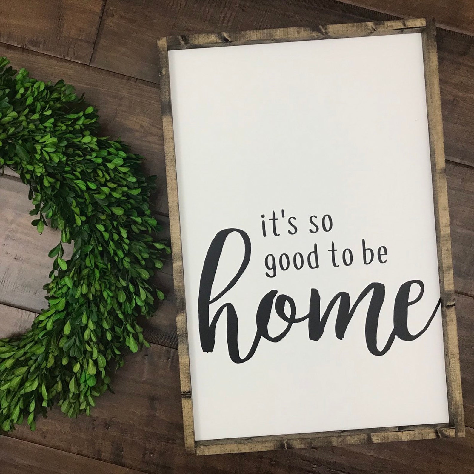 Its so Good to Be Home Sign Wood Sign Living Room Wall Etsy