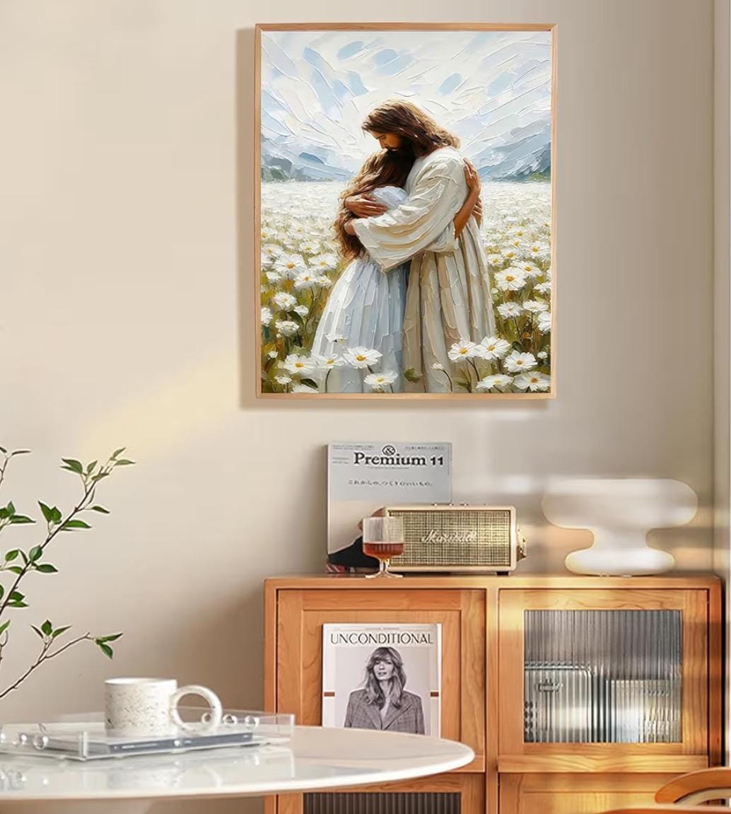 Jesus Embrace Paint by Numbers Kit: Christian Devotional Art, 16x20 ...