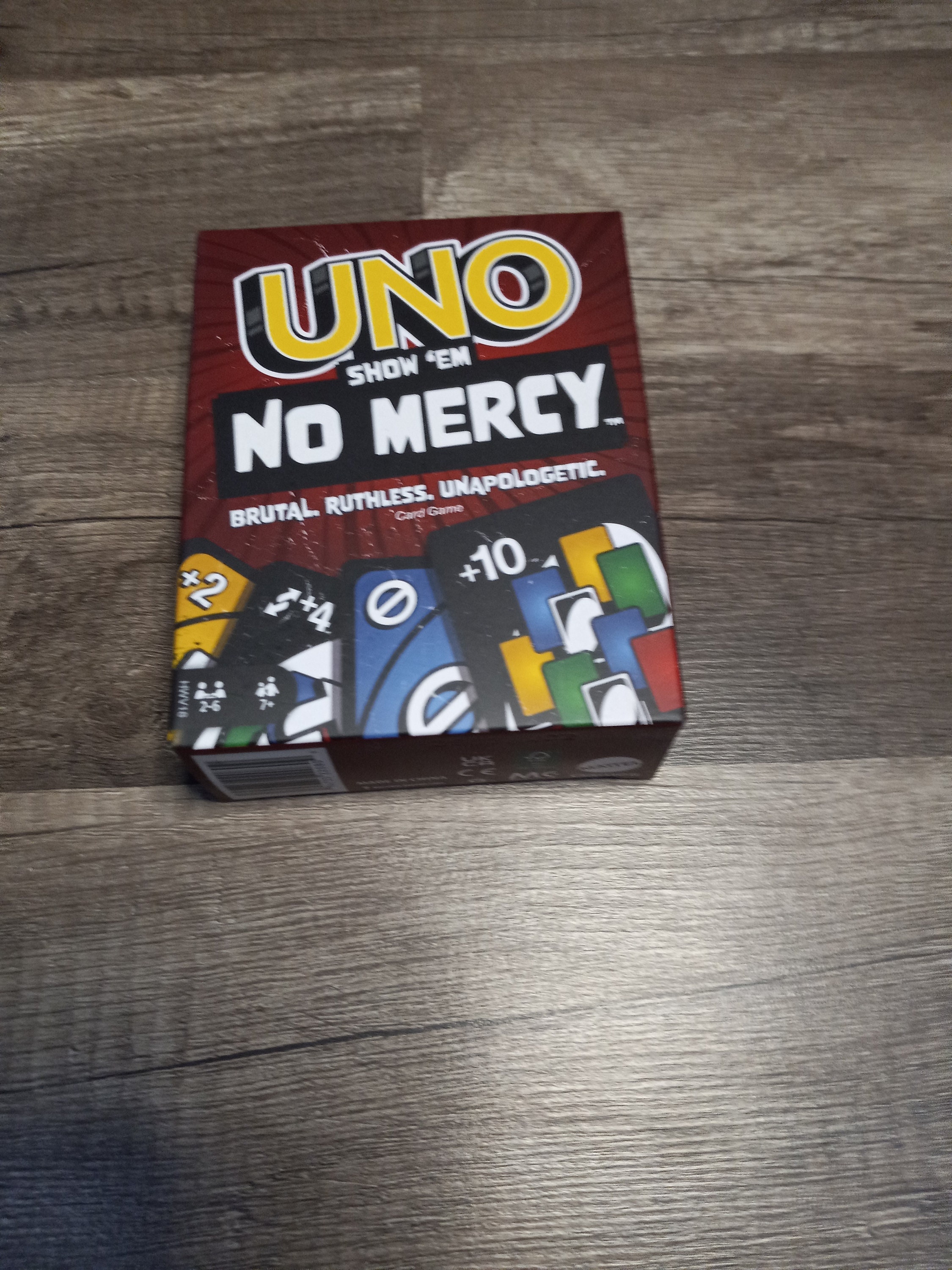 UNO Show 'Em NO MERCY Brutal, Ruthless, Unapologetic, Card Game