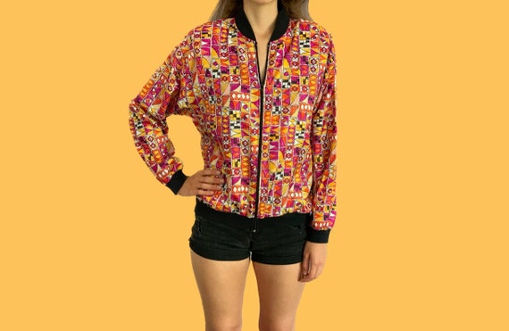 80s style deals bomber jacket