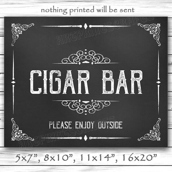 Cigar Bar Sign - Etsy