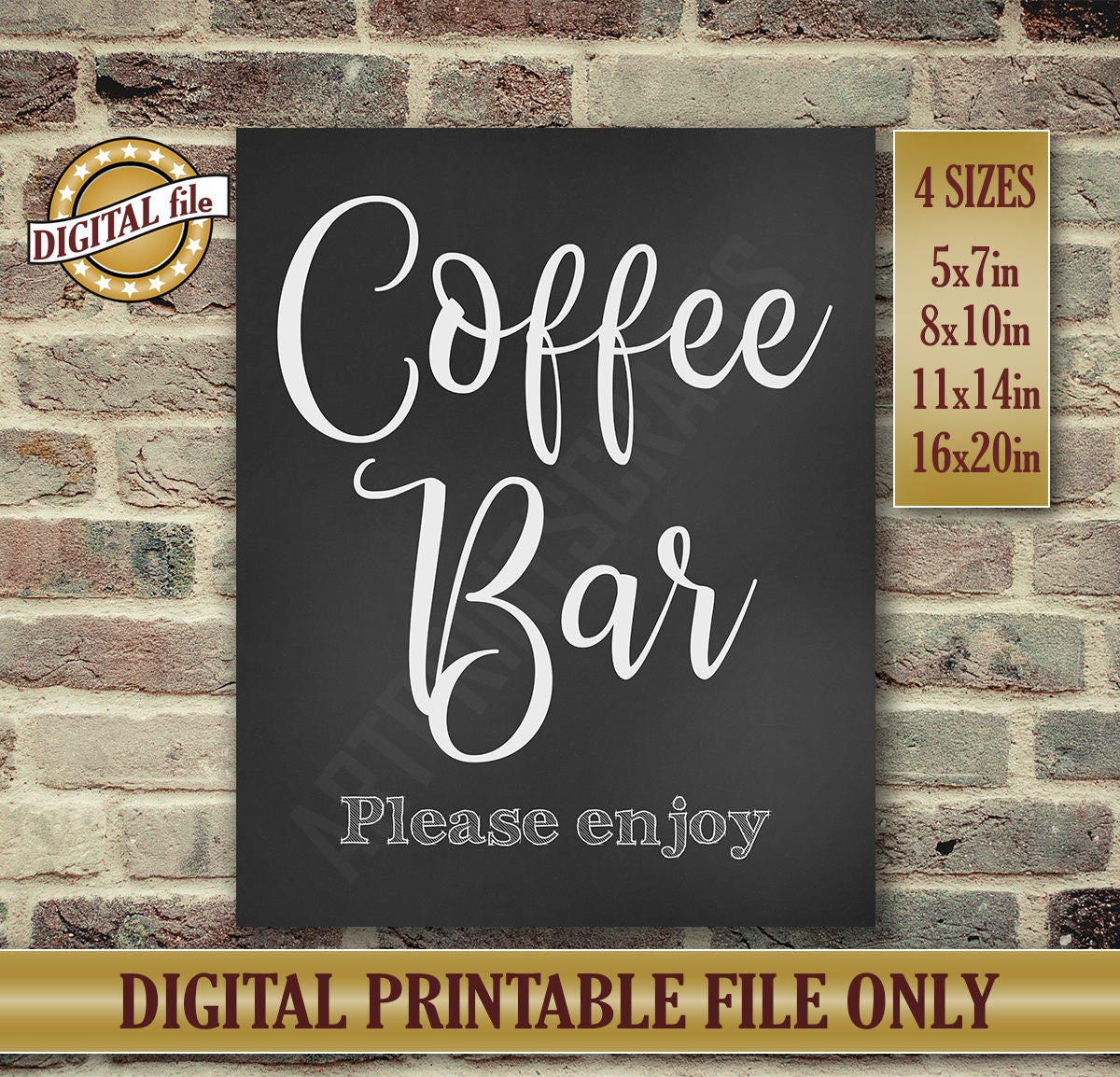 Coffee Bar Coffee Bar Sign Wedding Signs Wedding Bar Sign Etsy