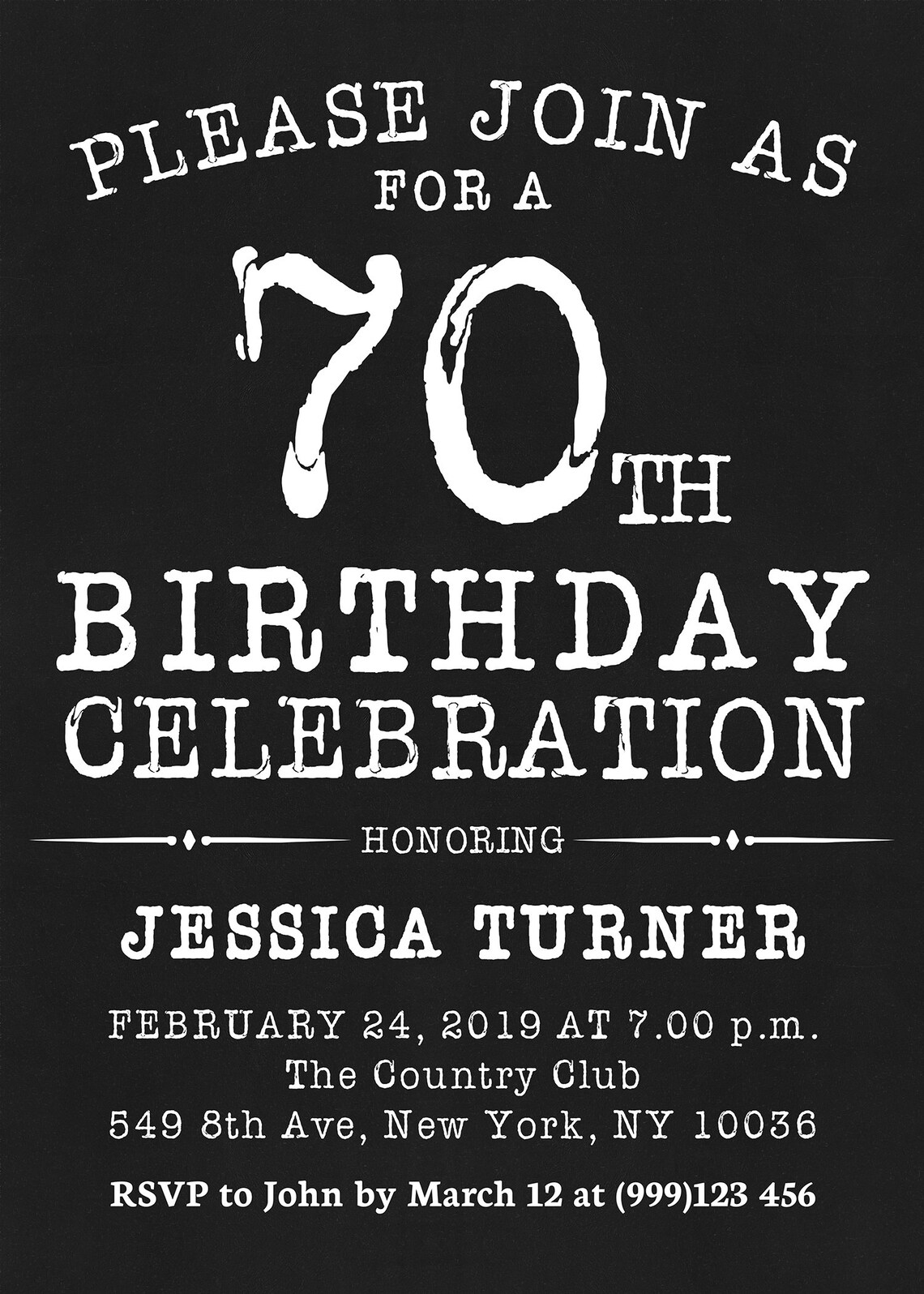 Birthday Invitation, Birthday Party Invitation, Birthday Celebration