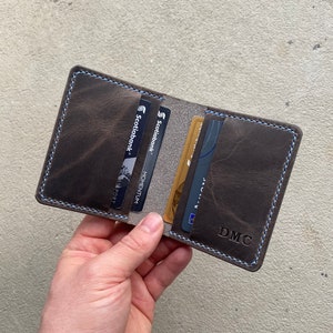 Minimalist wallet/ cash wallet/ bifold wallet/ leather wallet/ mens wallet/ personalized wallet/ birthday gift/ gift for him/ wedding gift