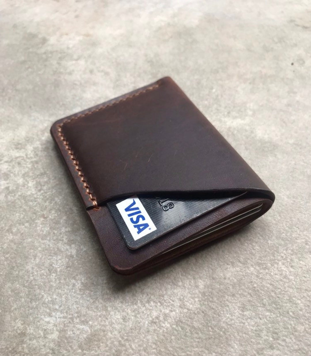 CUSTOM Leather Wallet, Personalized Wallet, Unique Slim Wallet, Gift ...