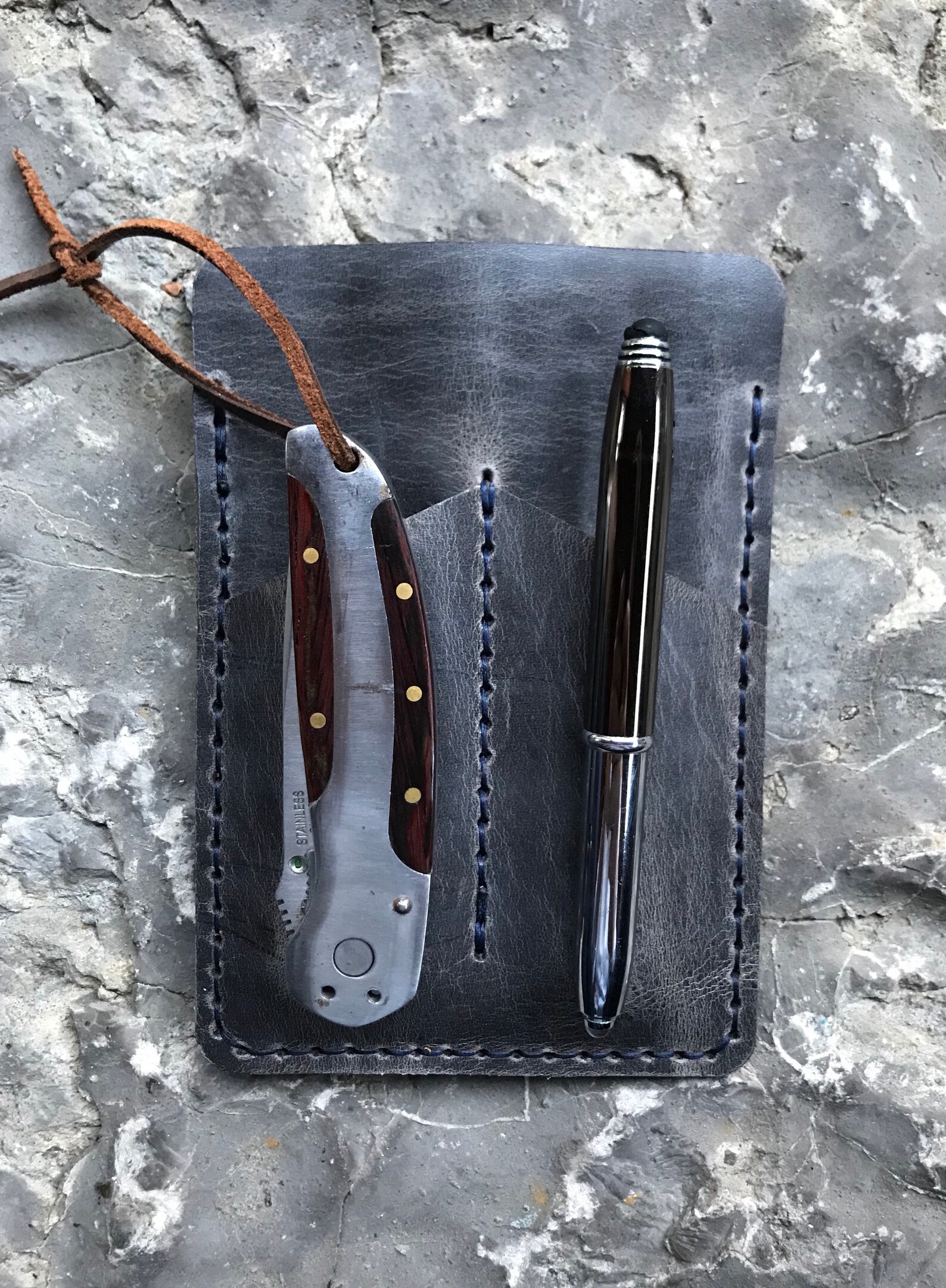 Field Notes Holder Knife Sheath Pen Holder Edc Cover Edc Etsy Canada