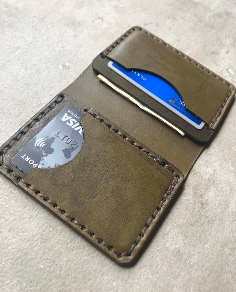 Portefeuille Chrome Hearts En Cuir - Porte-cartes Bi-pli Argenté - Occasion Très Bon état - Neuf Jamais Utilisé