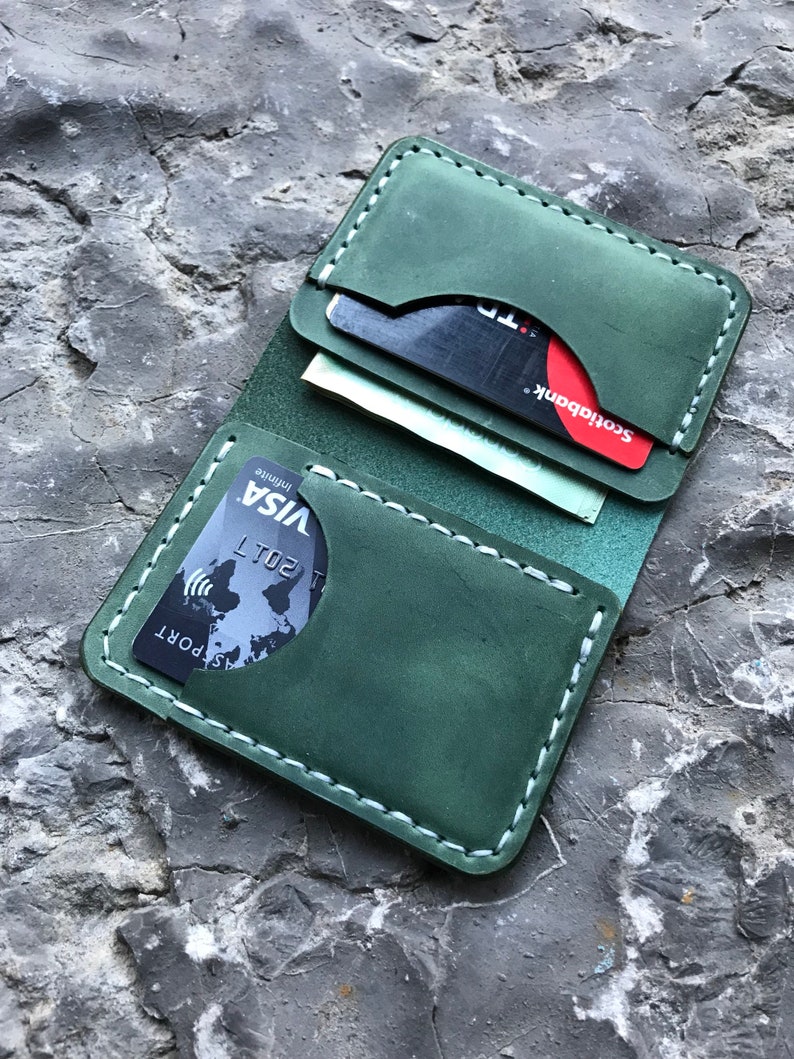 Mens Leather Wallet/ Handmadr Minimalist Wallet/ Mens Wallet/ Etsy Canada