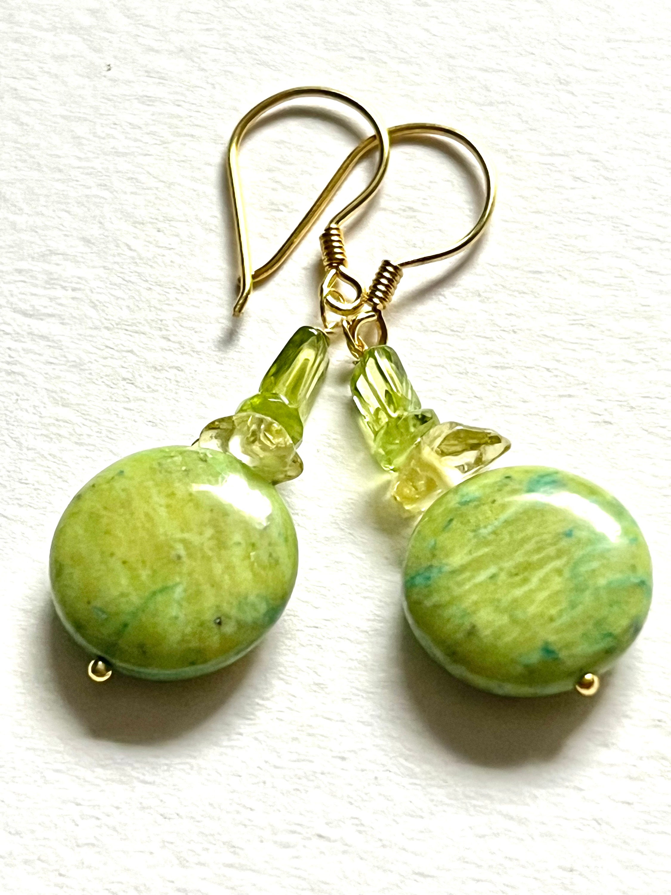 Lime Green Gemstone Etsy UK