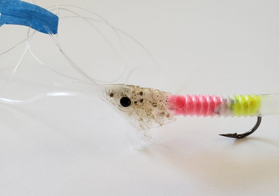 REDUCED PRICE Shrimp Fishing Lures Pink Yellow Orange Green