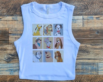 Dog Crop Tank, WDW dog movie baby tee, Life with Dog Crop, Slinky Dog, Cute Dog Womens shirt, Dog Lover